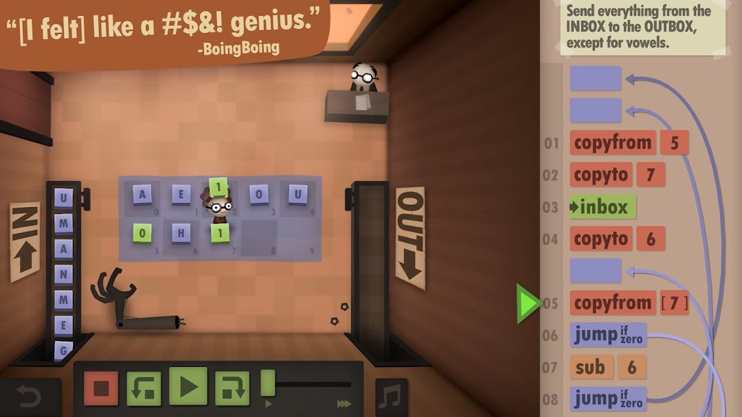 Human Resource Machine mod apk screenshot 4