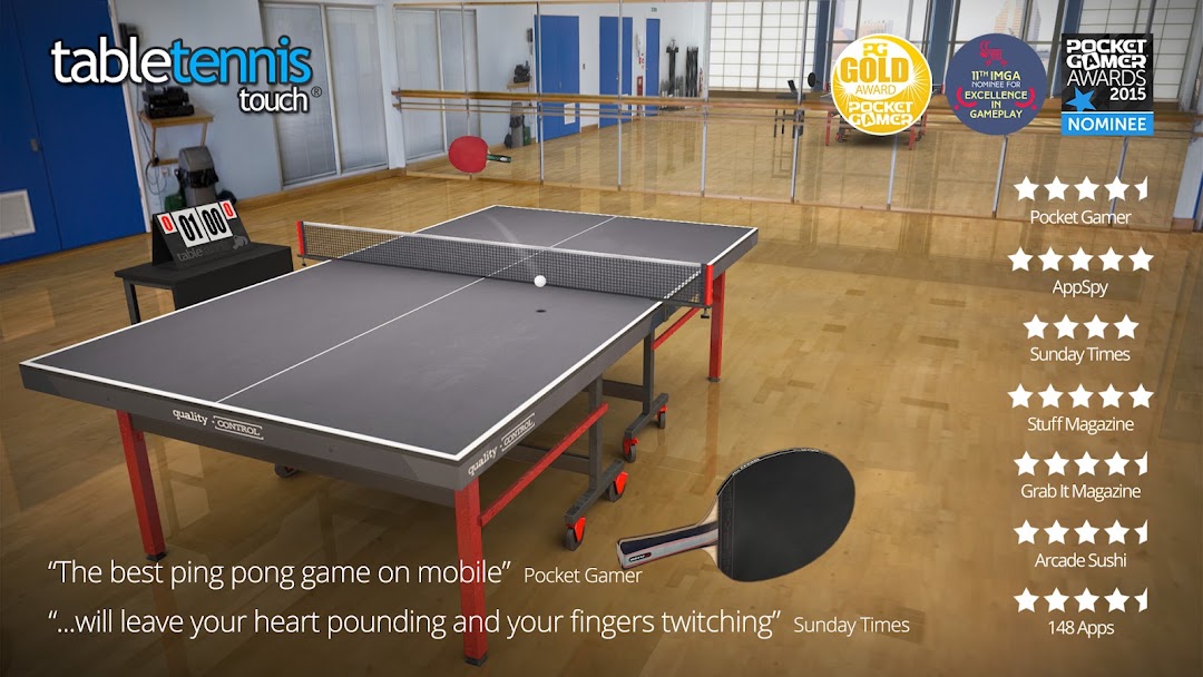 Table Tennis Touch mod apk screenshot 1