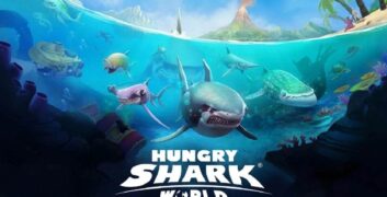 Hungry Shark World 6.2.1 MOD APK Menu PRO, Unlimited Full Money, Golden King, Gold, Gems, Own it all, Speed, Immortality, One-Hit, Giant image