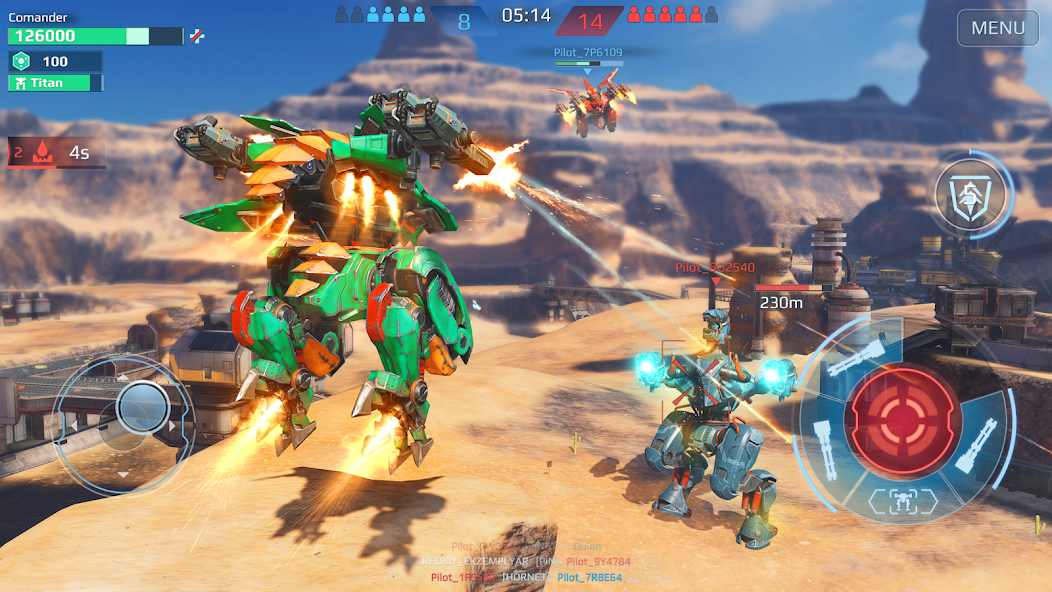 Tính năng nổi bật của War Robots MOD APK